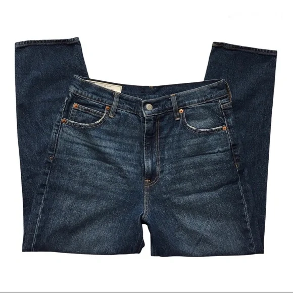 GAP mom jean high rise jeans size 29 dark wash - Picture 13 of 16